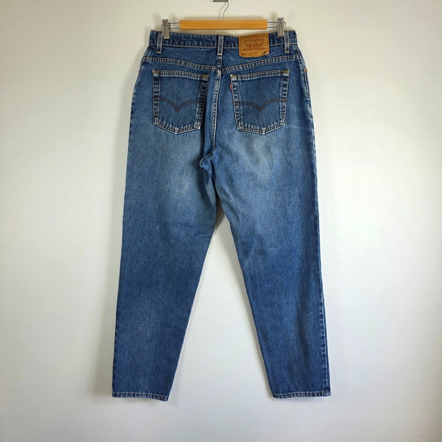 Levi’s 550 Jeans Women’s W32 L30 Blue Relaxed Fit USA Made Vintage Denim