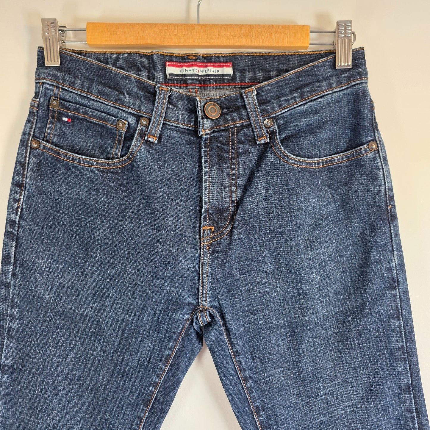 Tommy Hilfiger Slim Jeans W28 L29 (W28 L30 Tag) Selvedge Blue Denim Men’s