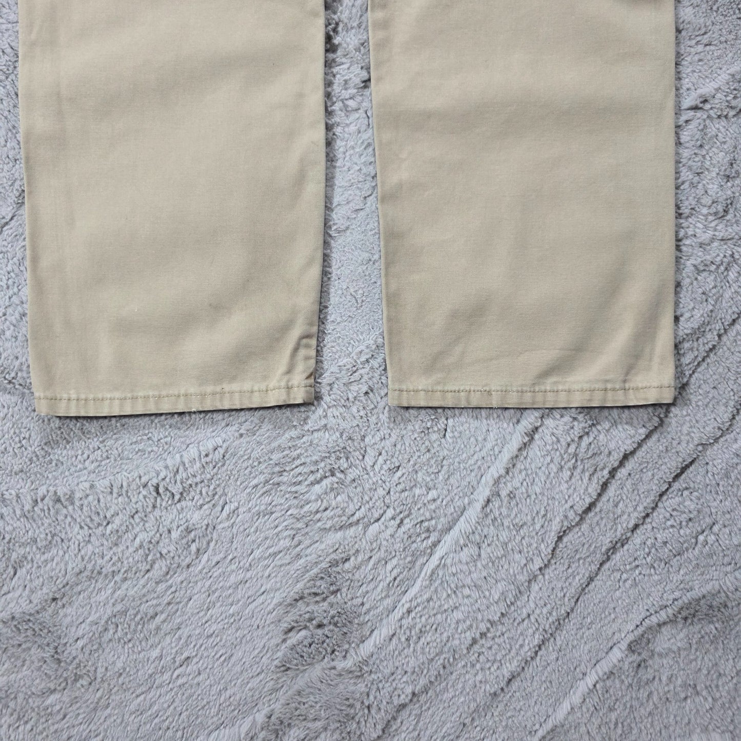 Wrangler Carpenter Trousers Beige Mens W33 L30 Straight Leg Lightweight Workwear