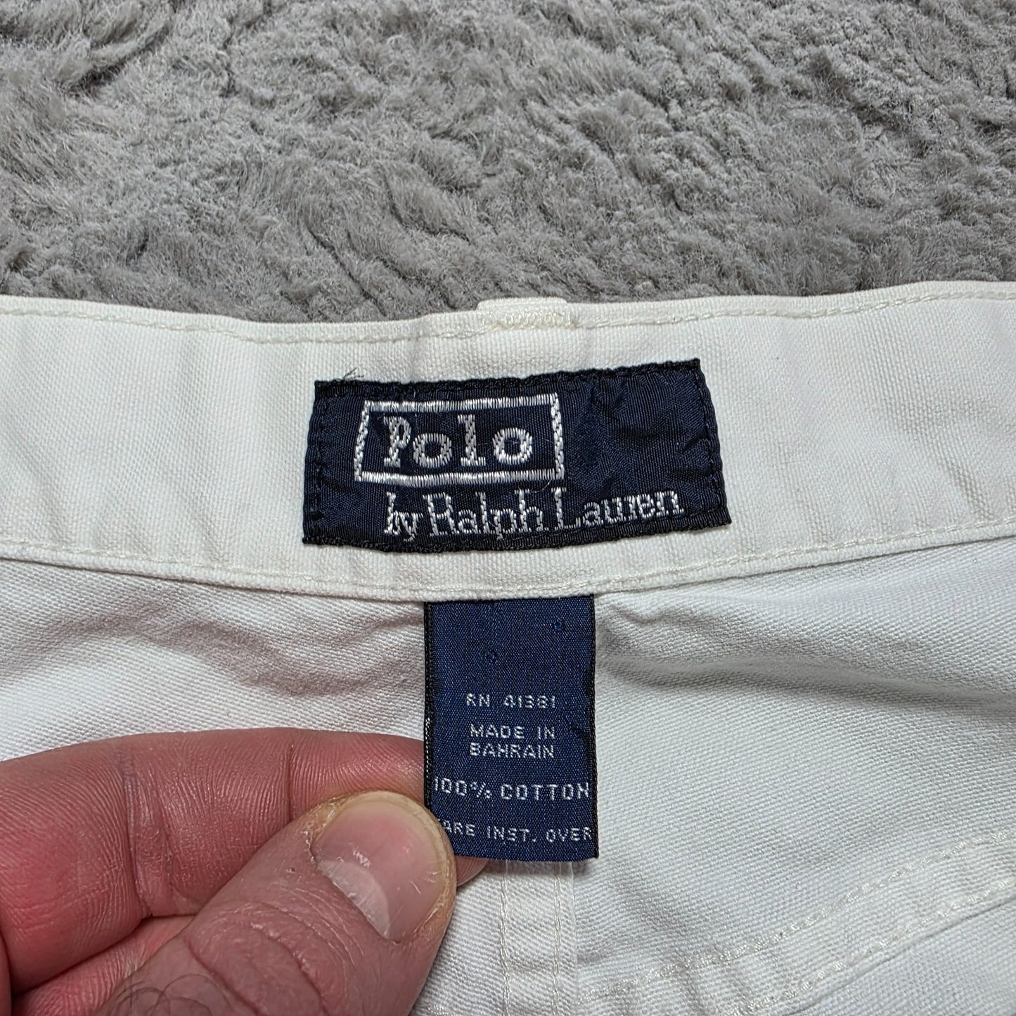 Polo Ralph Lauren White Chino Jeans Men’s W35 L31 Straight Fit