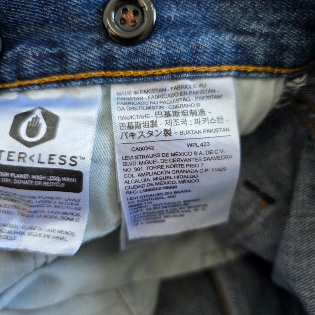 Levi’s 501 Jeans W30 L32 Blue Straight Fit Men’s Classic Denim Button Fly