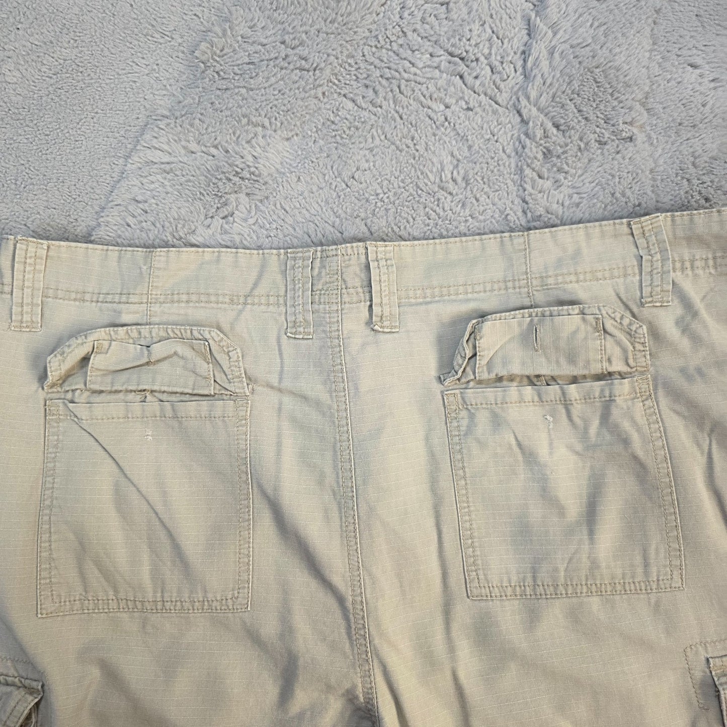 Beverly Hills Polo Club Cargo Trousers Beige W42 L30 Men’s Cotton Utility