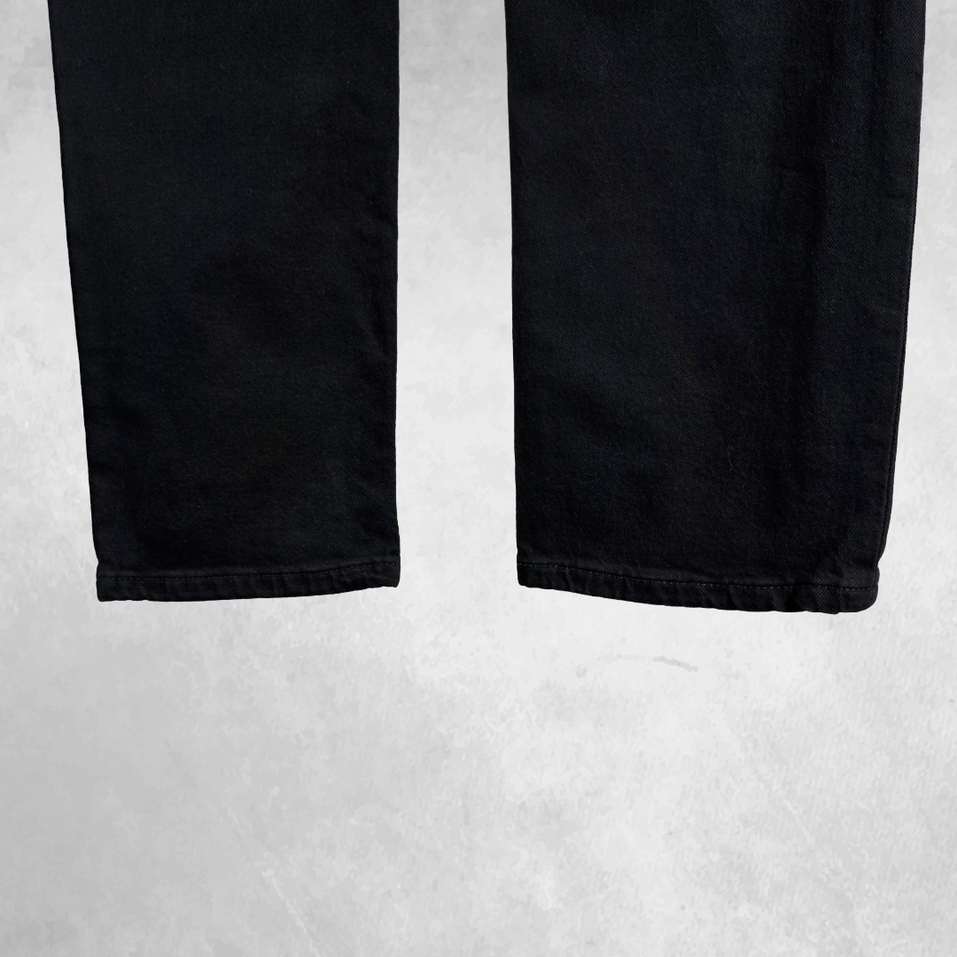Levi’s 501 Jeans Women’s W28 L28 Black Straight Leg Mid High Rise Denim