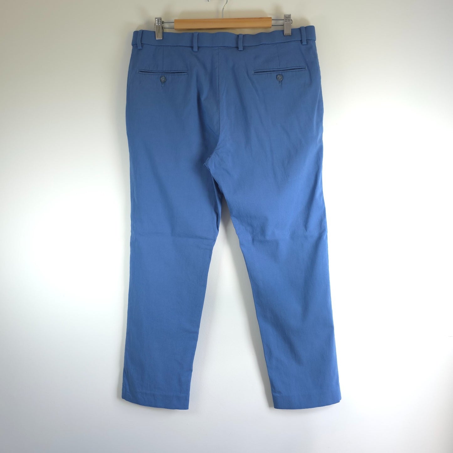 Tommy Hilfiger Men’s Blue Stretch Smart Casual Trousers W35 L29 Preppy
