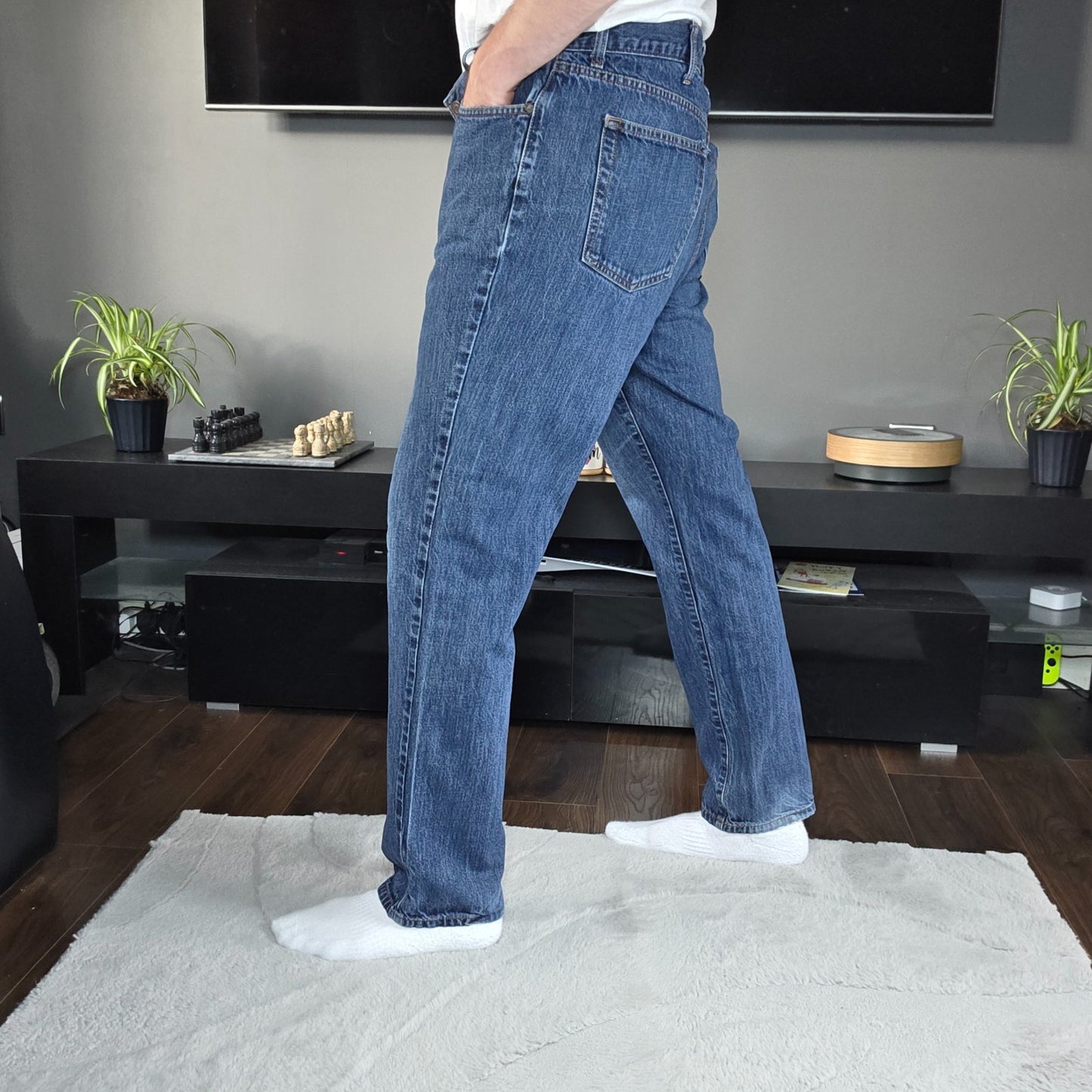 Tommy Hilfiger Straight Leg Jeans Blue W38 L32