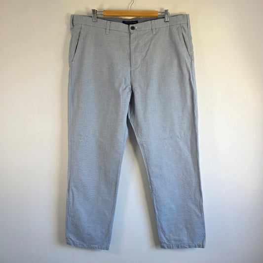 Tommy Hilfiger Chinos W40 L30 Grey Men's Straight Cotton Trousers
