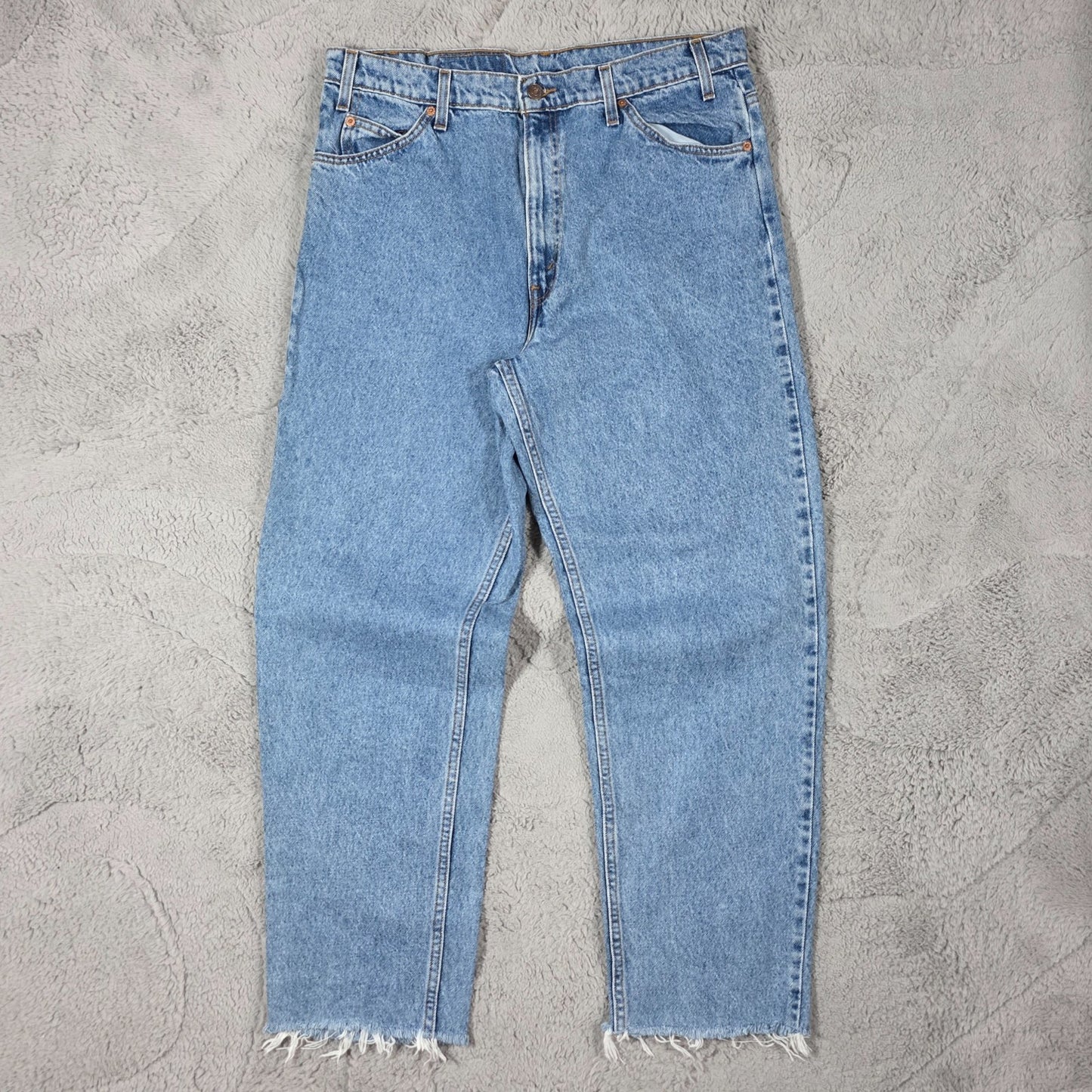 Vintage Levi’s 550 Orange Tab Jeans Men’s W36 L32 90s Blue Denim