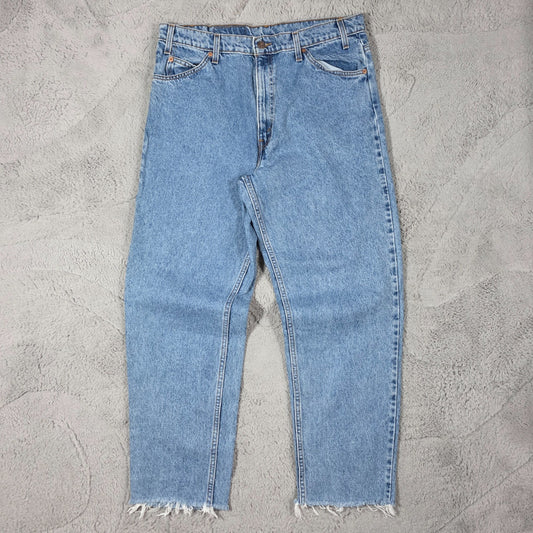 Vintage Levi’s 550 Orange Tab Jeans Men’s W36 L32 90s Blue Denim