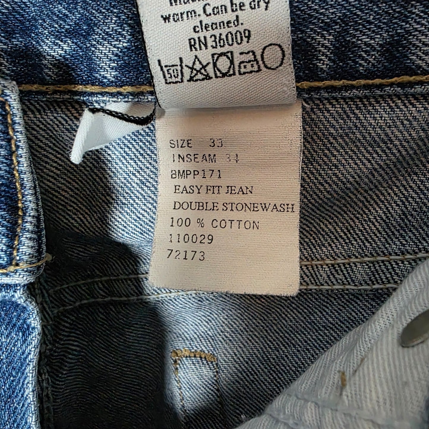 Vintage Calvin Klein Men’s Easy Fit Jeans Blue W32 L29 Made in USA