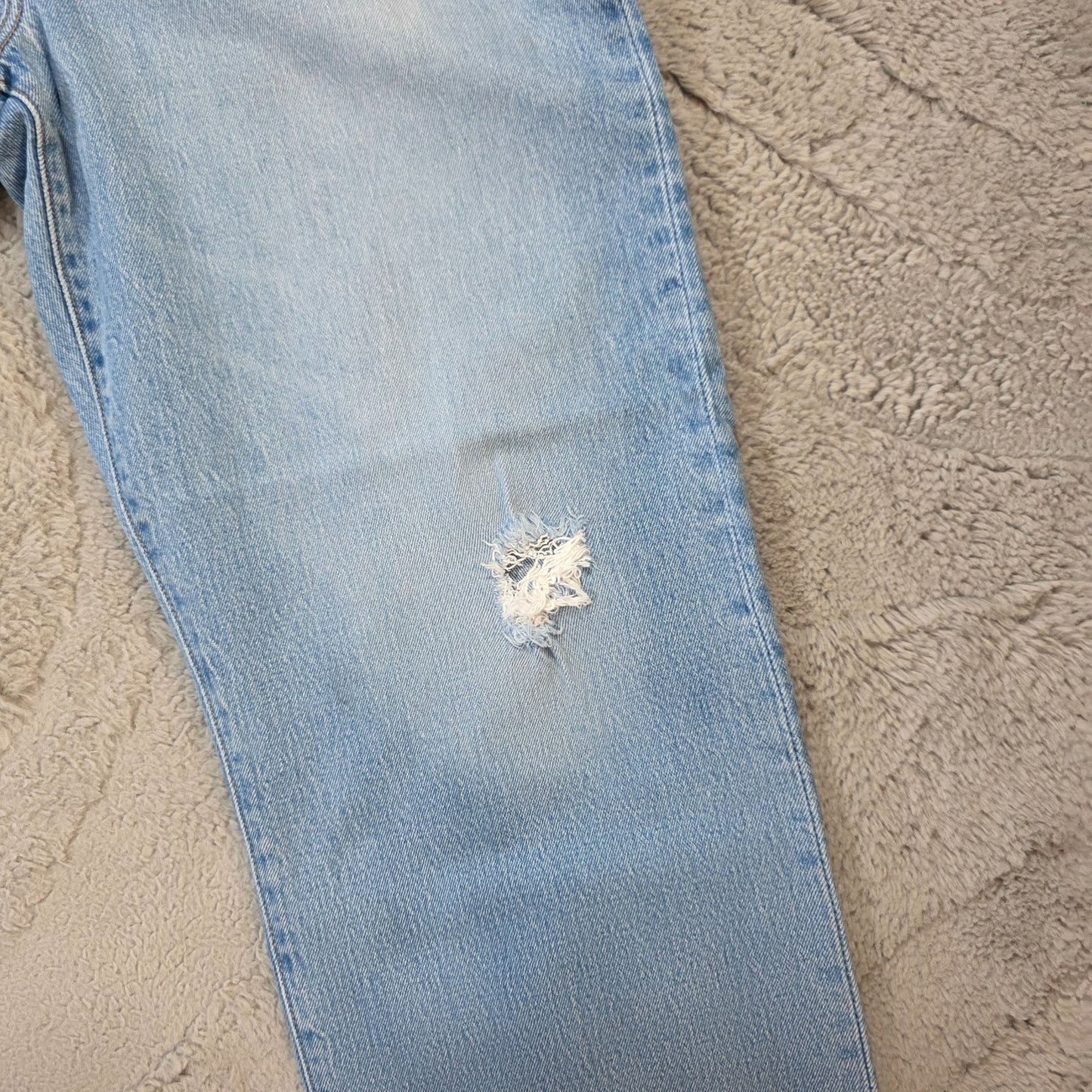 Levi’s Women’s High Rise Straight Jeans W32 L27 Light Wash Button Fly