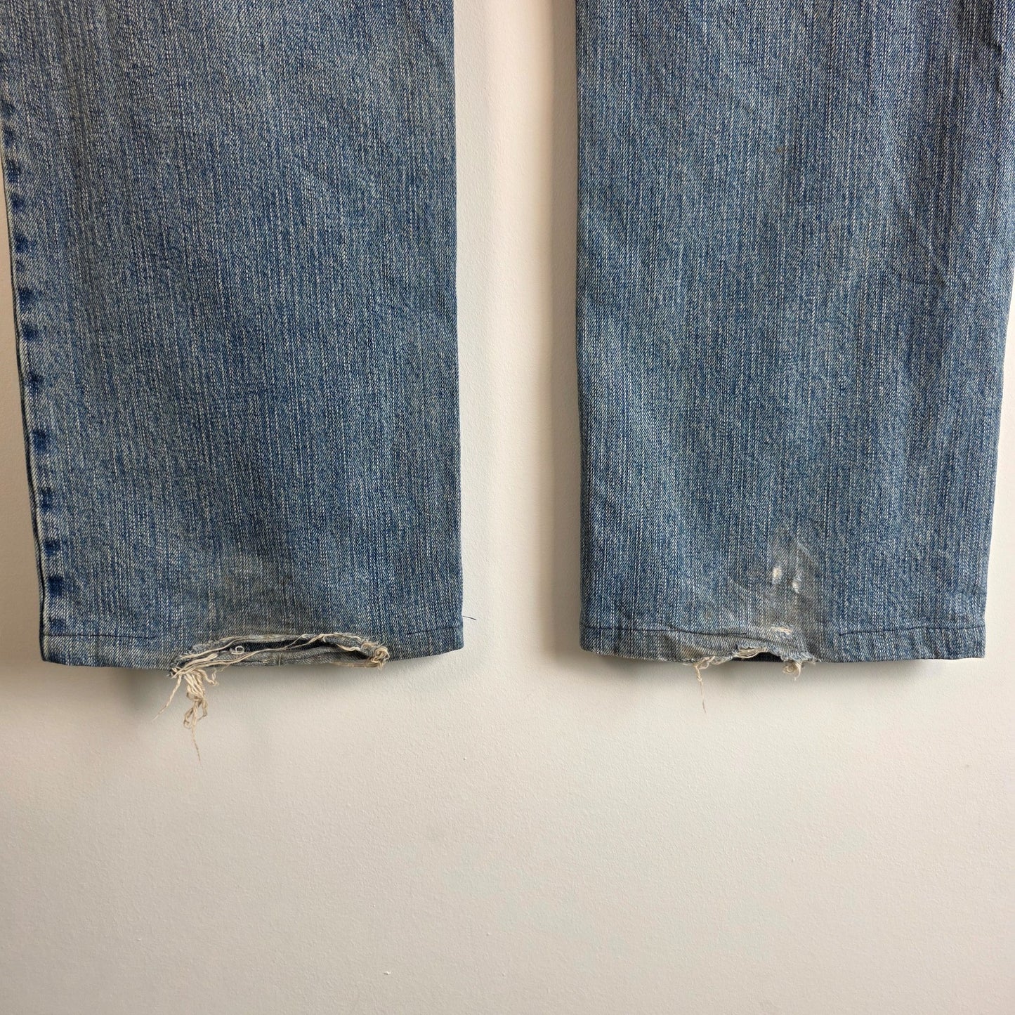 Levi’s 506 Jeans W38 L31 Blue Straight Leg Men’s Denim Distressed