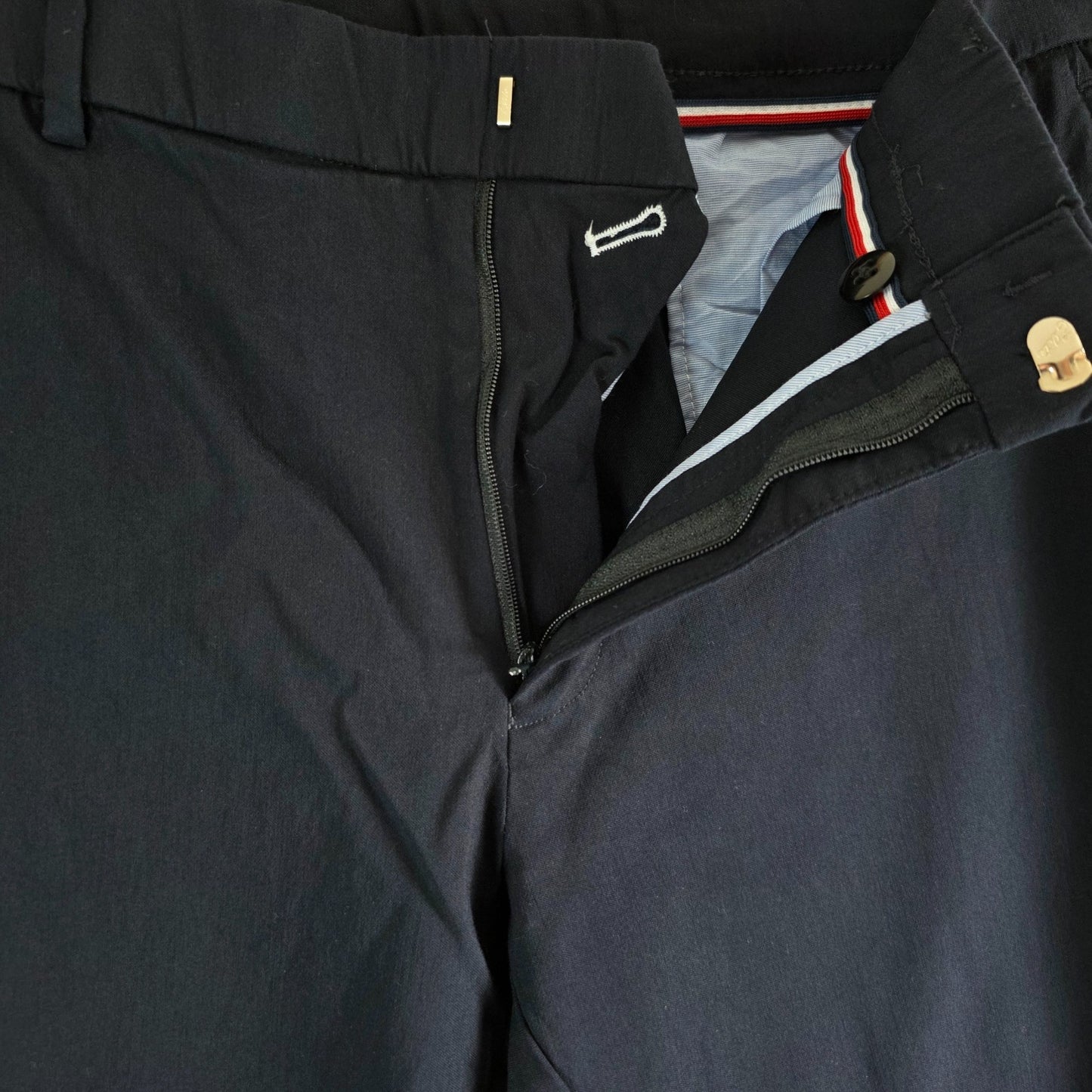 Tommy Hilfiger Smart Stretch Dress Pants Men’s Navy W33 L28 Tailored Trousers