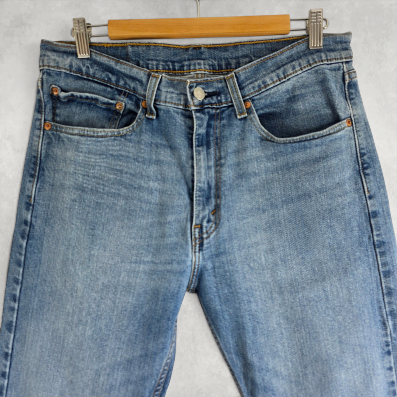 Levi’s 505 Jeans Men’s W32 L31 Blue Straight Fit Stretch Denim Casual