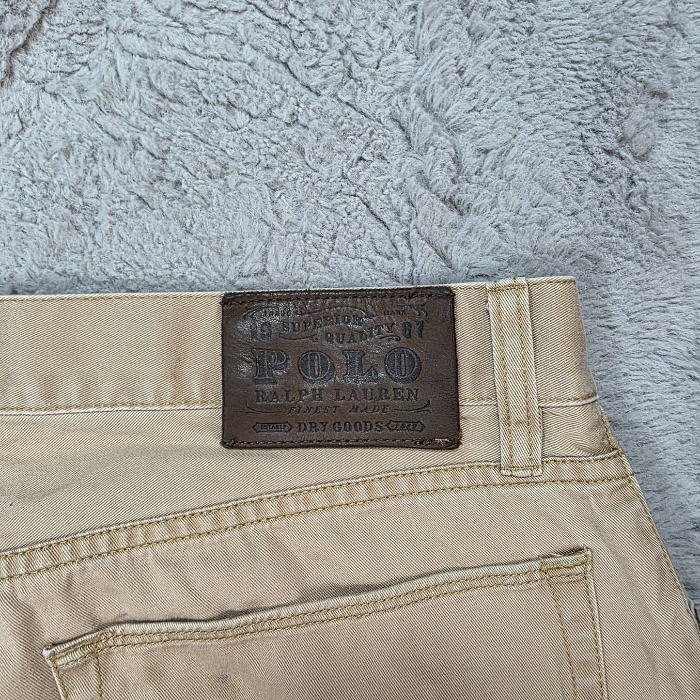 Polo Ralph Lauren 650 Straight Leg Chino Jeans – Beige – W33 L32