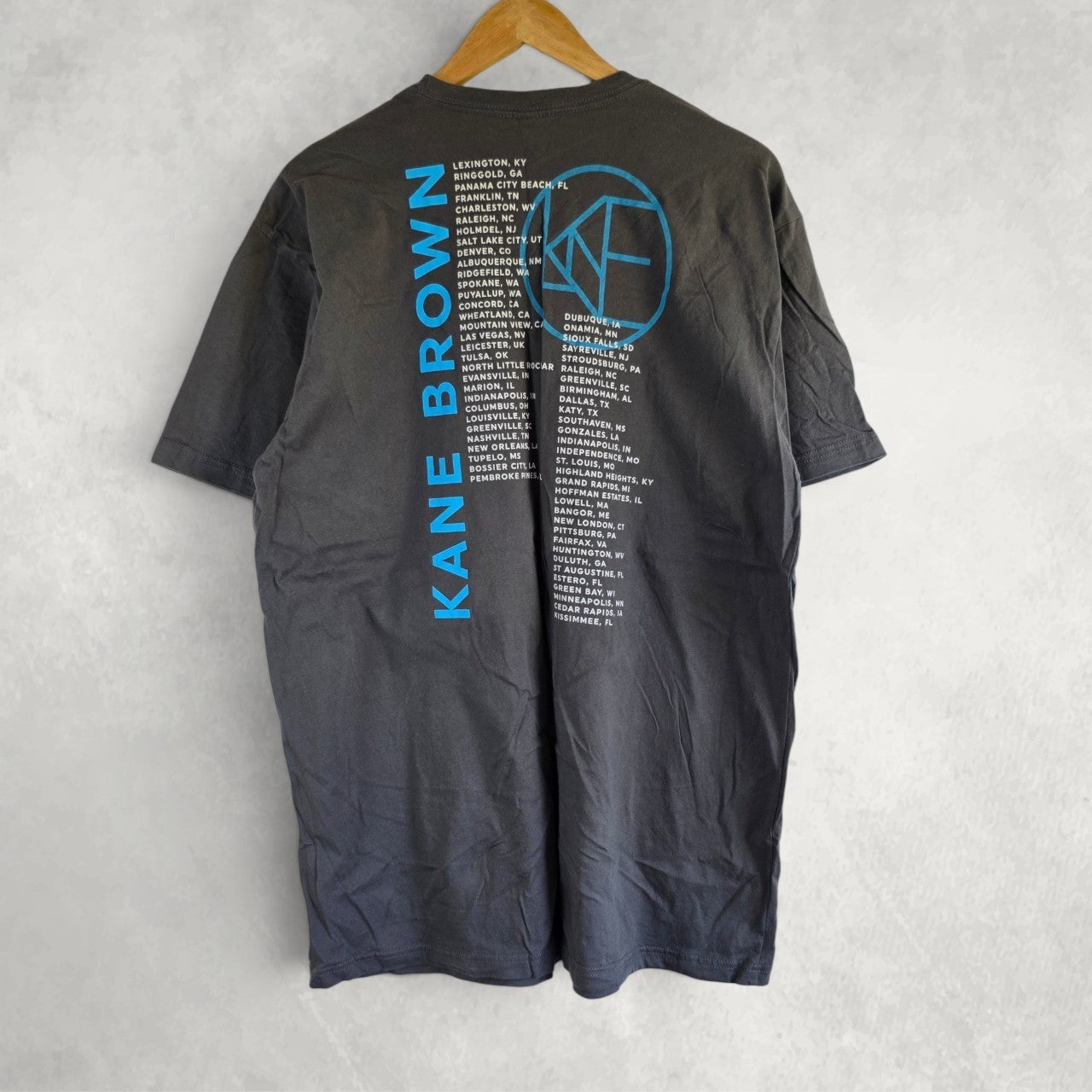 Kane Brown Graphic Tour T Shirt Grey XL Country Music Concert Tee