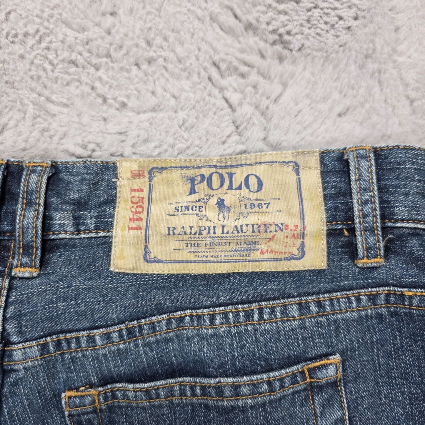 Polo Ralph Lauren Blue Denim Jeans Size 20 (Kids / W30 L30) – Classic Straight