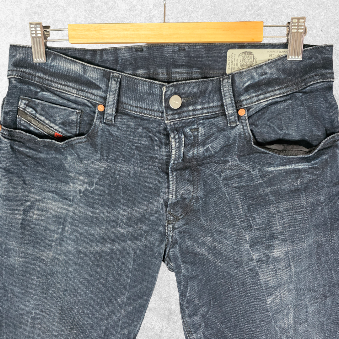 Diesel Sleenker Slim Skinny Jeans W30 L30 Blue Stretch Denim Men’s