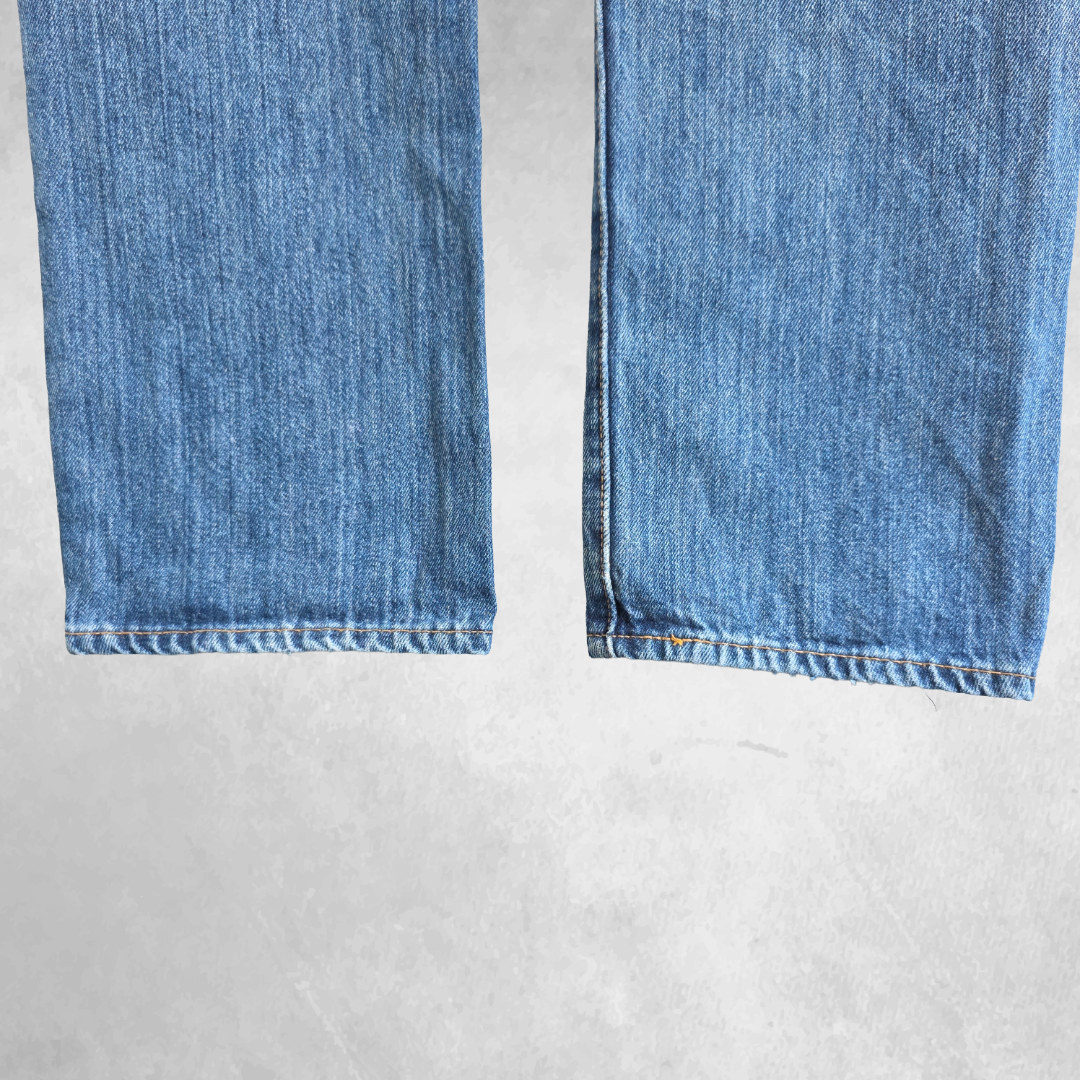 Levi’s 501 Jeans W30 L32 Blue Straight Fit Men’s Classic Denim Button Fly