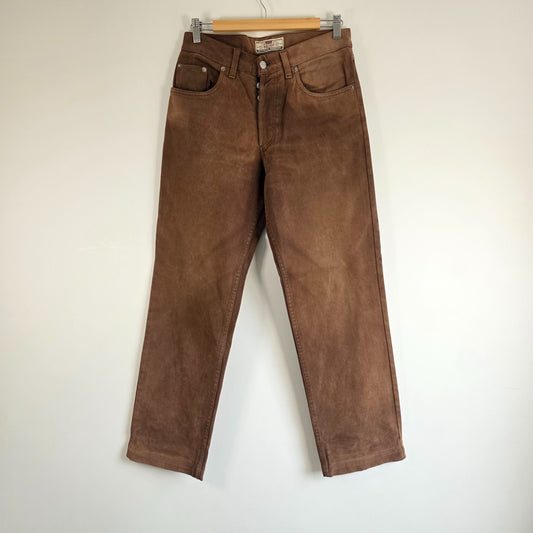 Vintage Levi’s 440 Jeans W30 L29 Brown White Tab Made in Italy Men’s