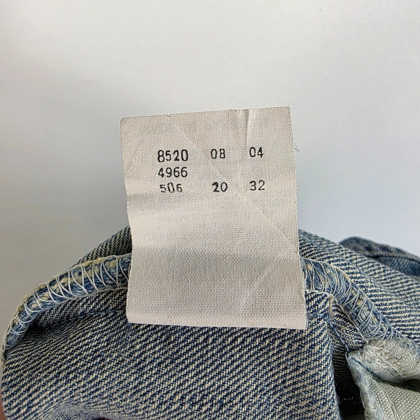 Levi’s 506 Jeans W38 L31 Blue Straight Leg Men’s Denim Distressed