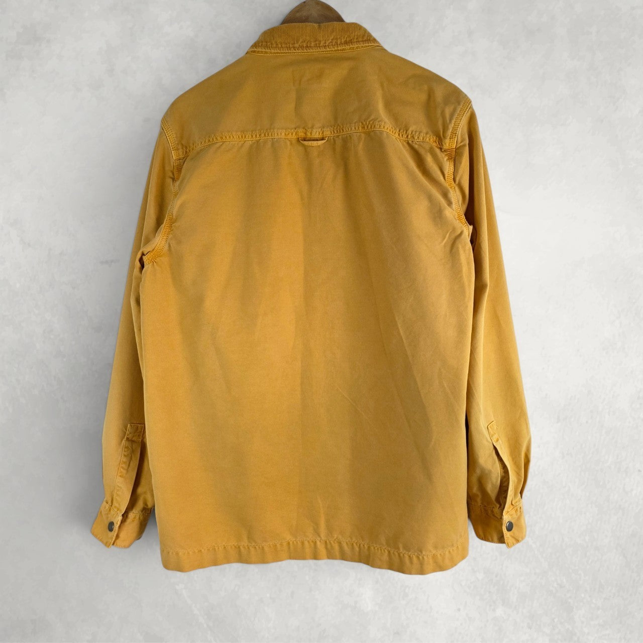 Barbour Chore Jacket Mens Medium Yellow Cotton Utility Workwear Oi Polloi