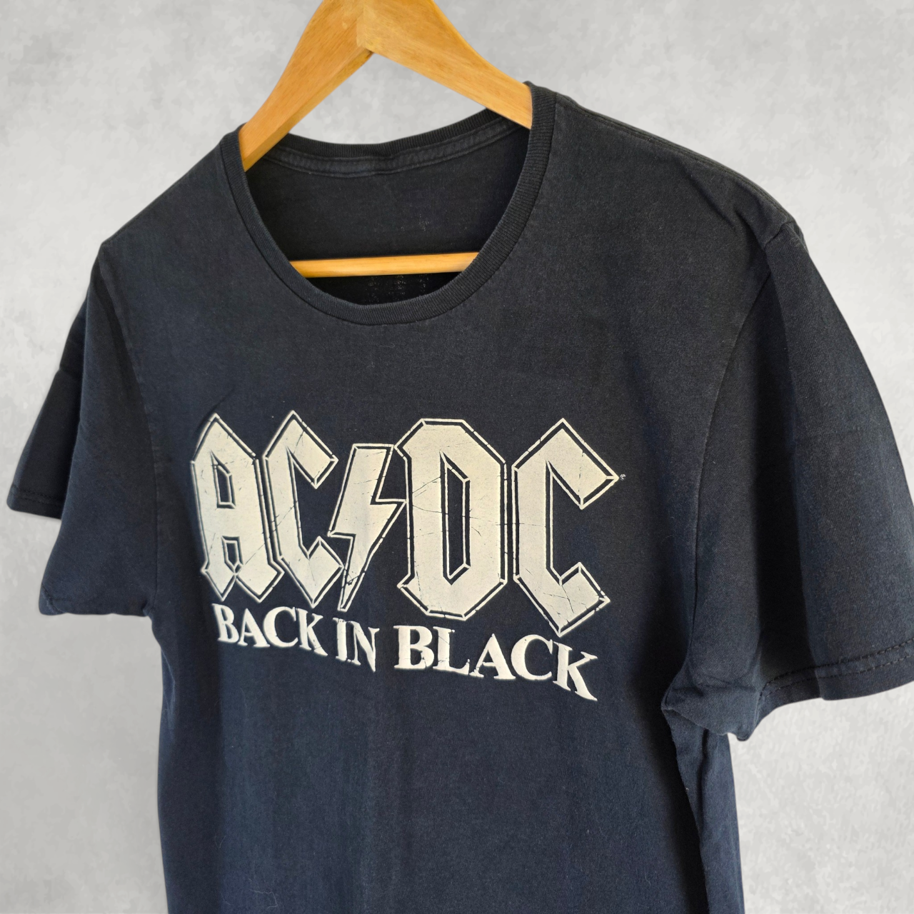 ACDC Back In Black Band T Shirt Black Rock Music Graphic Tee Unisex