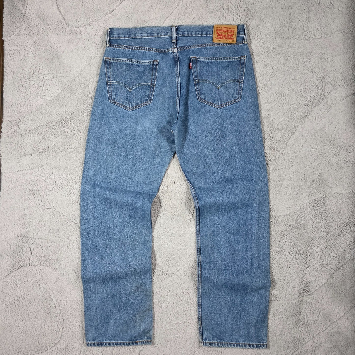 Levi’s 505 Jeans Men’s W36 L32 Blue Straight Leg Denim