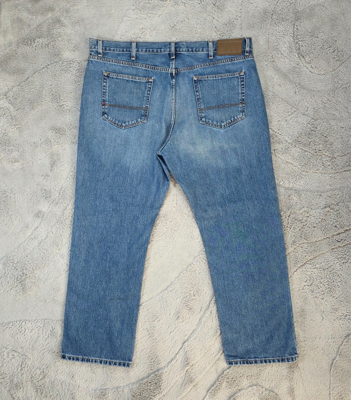 Tommy Hilfiger Classic Straight Jeans W40 L30 Blue Denim Made in Mexico