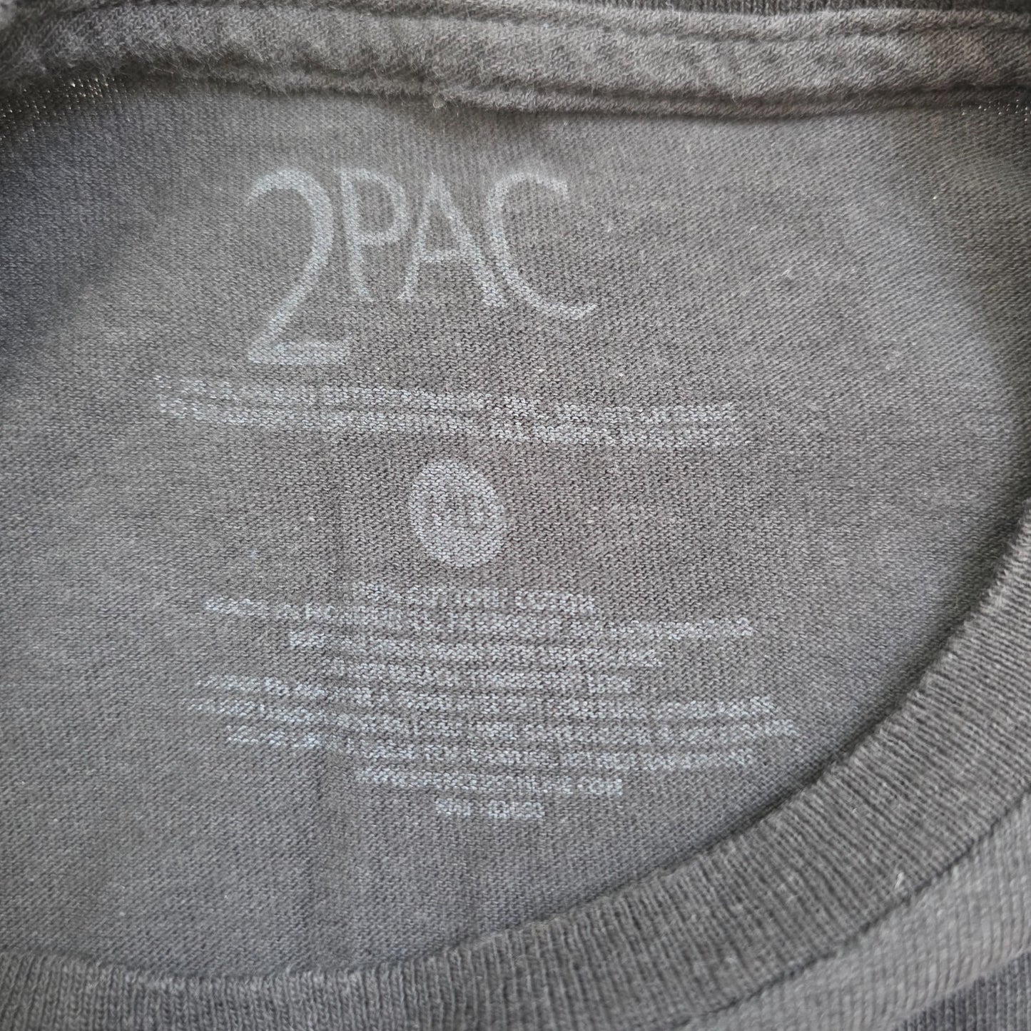 2Pac Tupac Rose Graphic Long Sleeve T Shirt Black Medium Rap Tee Streetwear