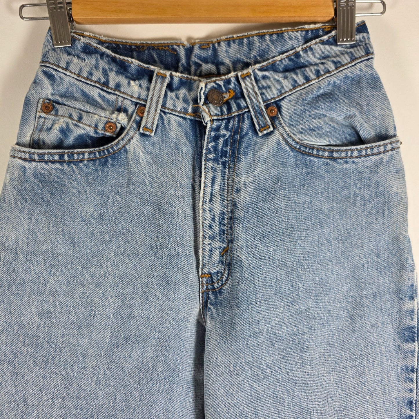 Levi’s 512 Jeans Women’s W23 L32 Blue Slim Tapered USA Made Vintage