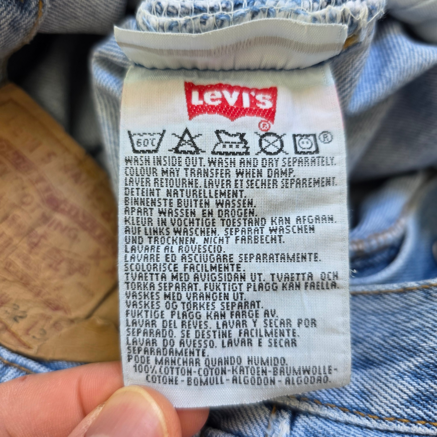 Levi’s 501 Jeans W30 L35 Blue Made in Spain Vintage Straight Leg Button Fly Men