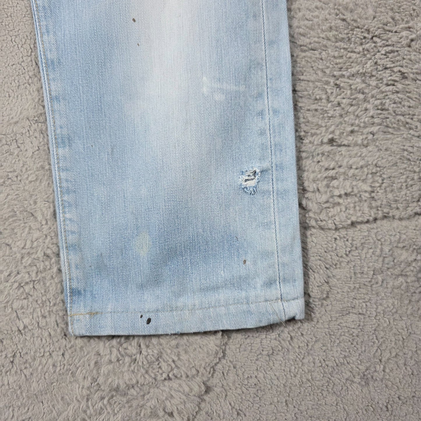 Levi’s 508 Mens Blue Jeans W33 L34 Relaxed Tapered Distressed Denim