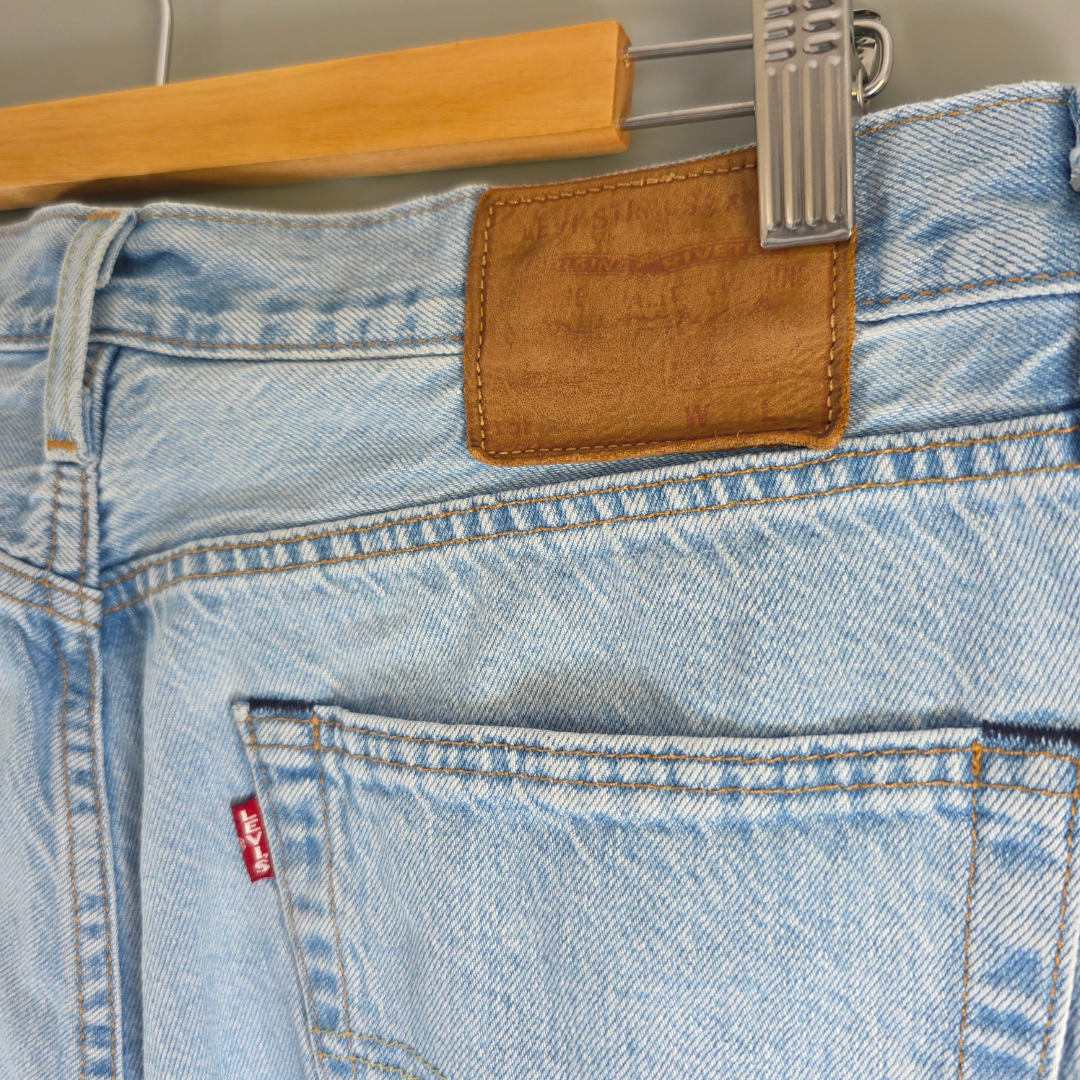 Levi’s 501 Jeans W33 L31 (W34 L32 Tagged) Blue Vintage Wash Straight Leg Men’s
