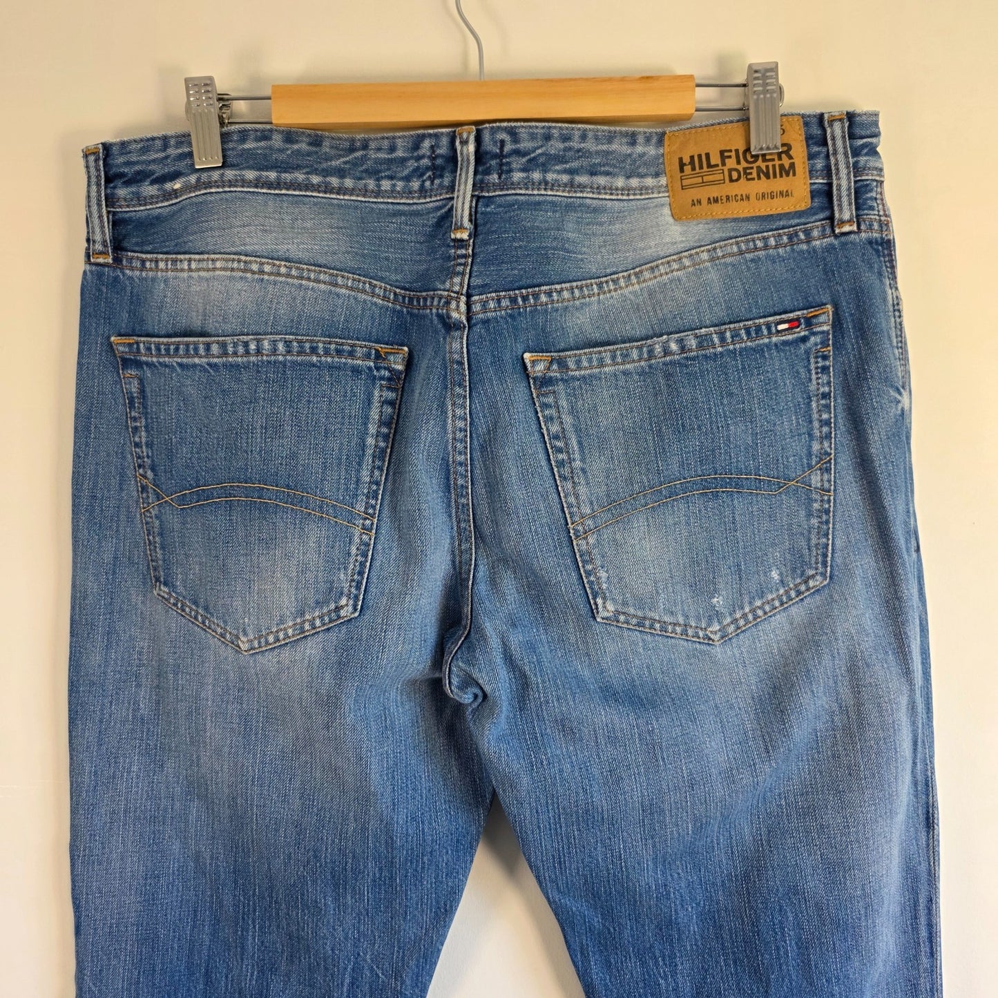 Tommy Hilfiger Scanton Jeans W35 L36 (Tag W34 L36) Blue Straight Fit Men's Denim