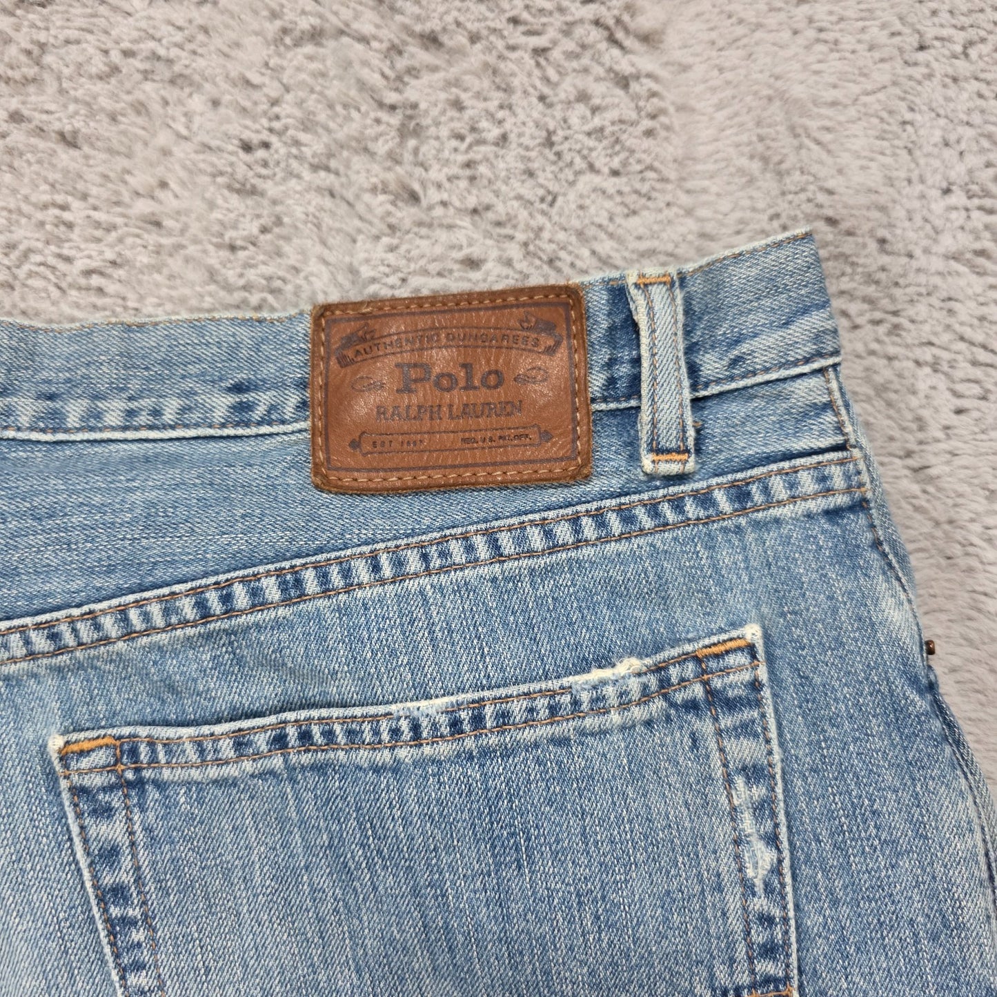 Vintage Y2K Polo Ralph Lauren Classic Straight Jeans W36 L30 Blue