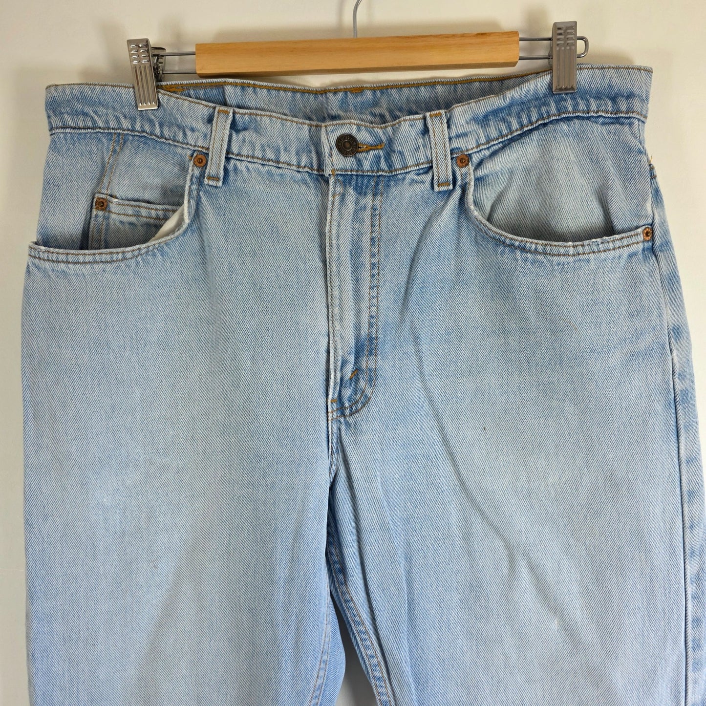 Vintage Levi’s 604 Jeans W35 L32 Blue Orange Tab Made in Australia 90s Mens