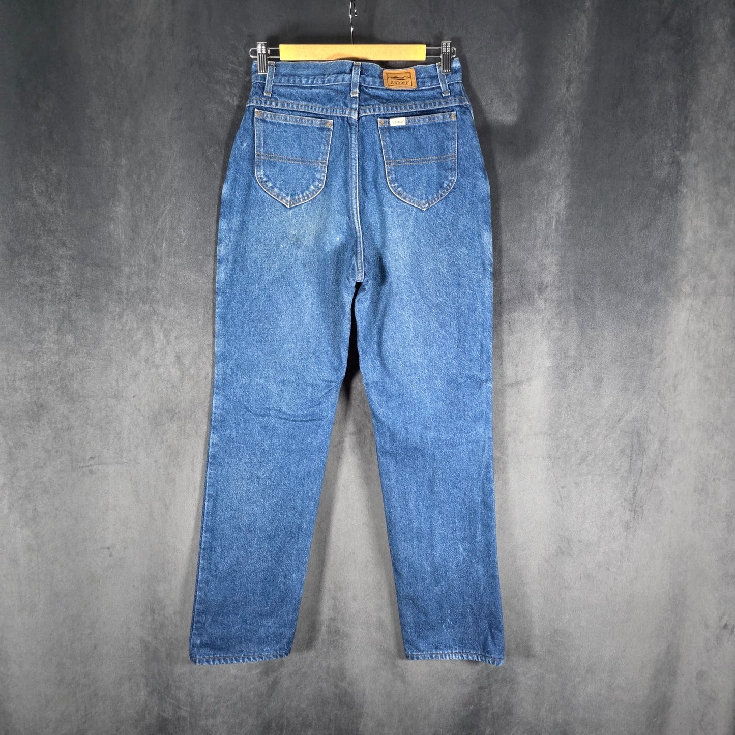 Vintage L.L.Bean Women’s Jeans Size 10 Blue Tartan Lined USA Made Denim