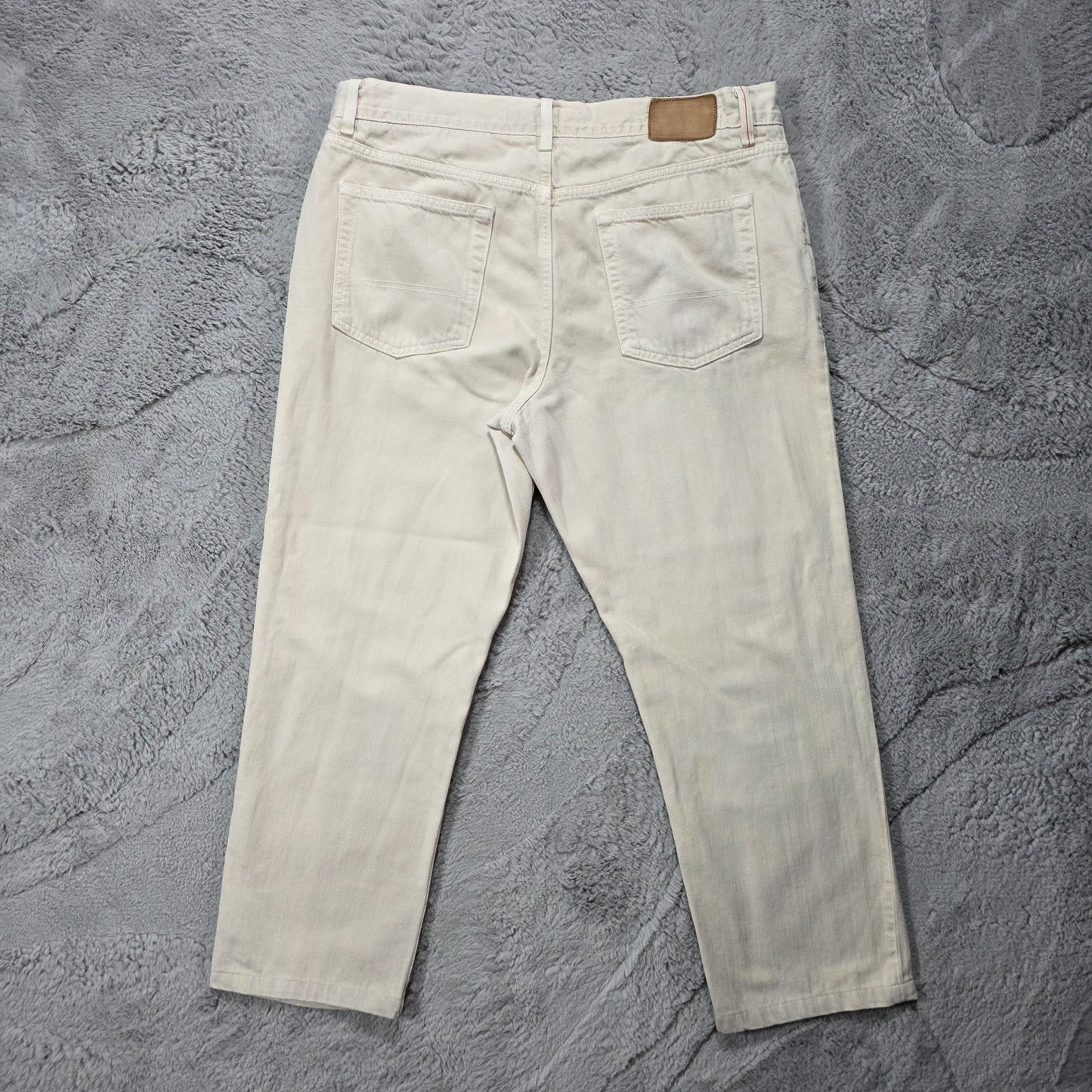 Tommy Hilfiger Beige Straight Fit Jeans Men’s W36 L27 (Adjusted Length)