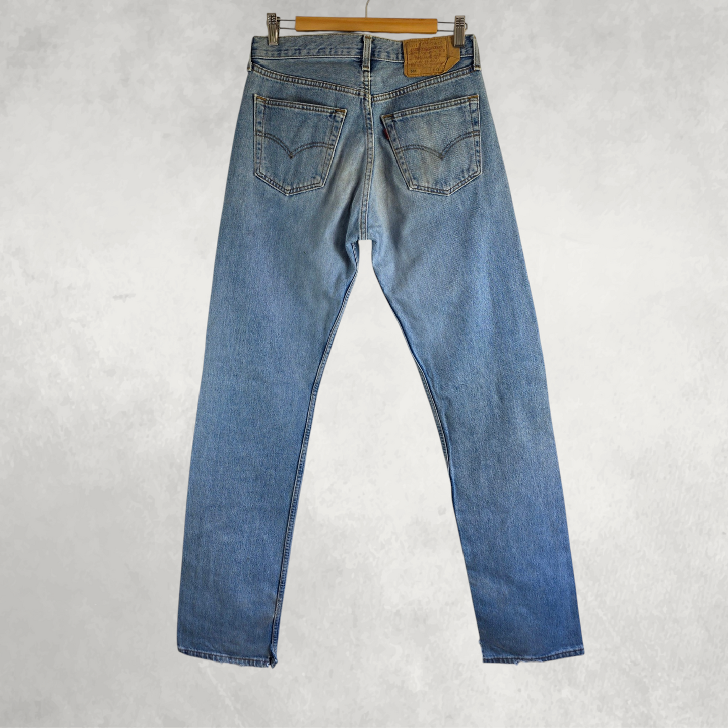 Levi’s 501 Jeans W30 L35 Blue Made in Spain Vintage Straight Leg Button Fly Men