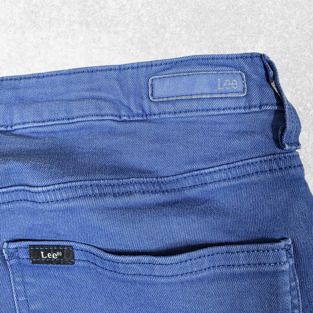 Lee Marion Straight Women’s Jeans W31 L29 Blue Stretch Denim Y2K 2000s