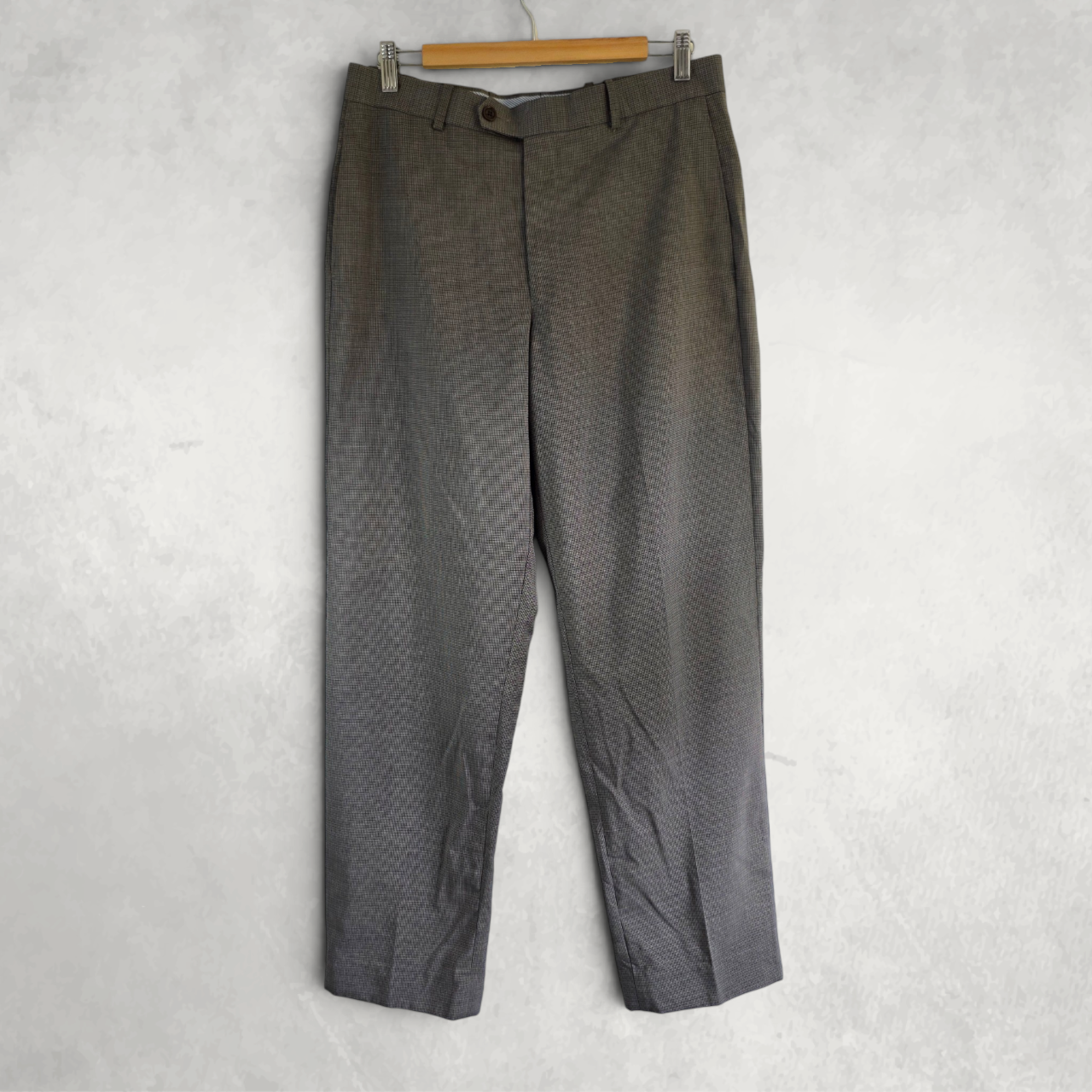 Tommy Hilfiger Dress Pants Mens W33 L32 Grey Tailored Smart Trousers Old Money