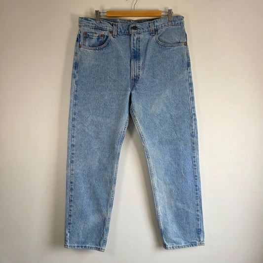 Vintage Levi’s 505 Jeans W36 L30 Blue Straight Leg USA Made Denim