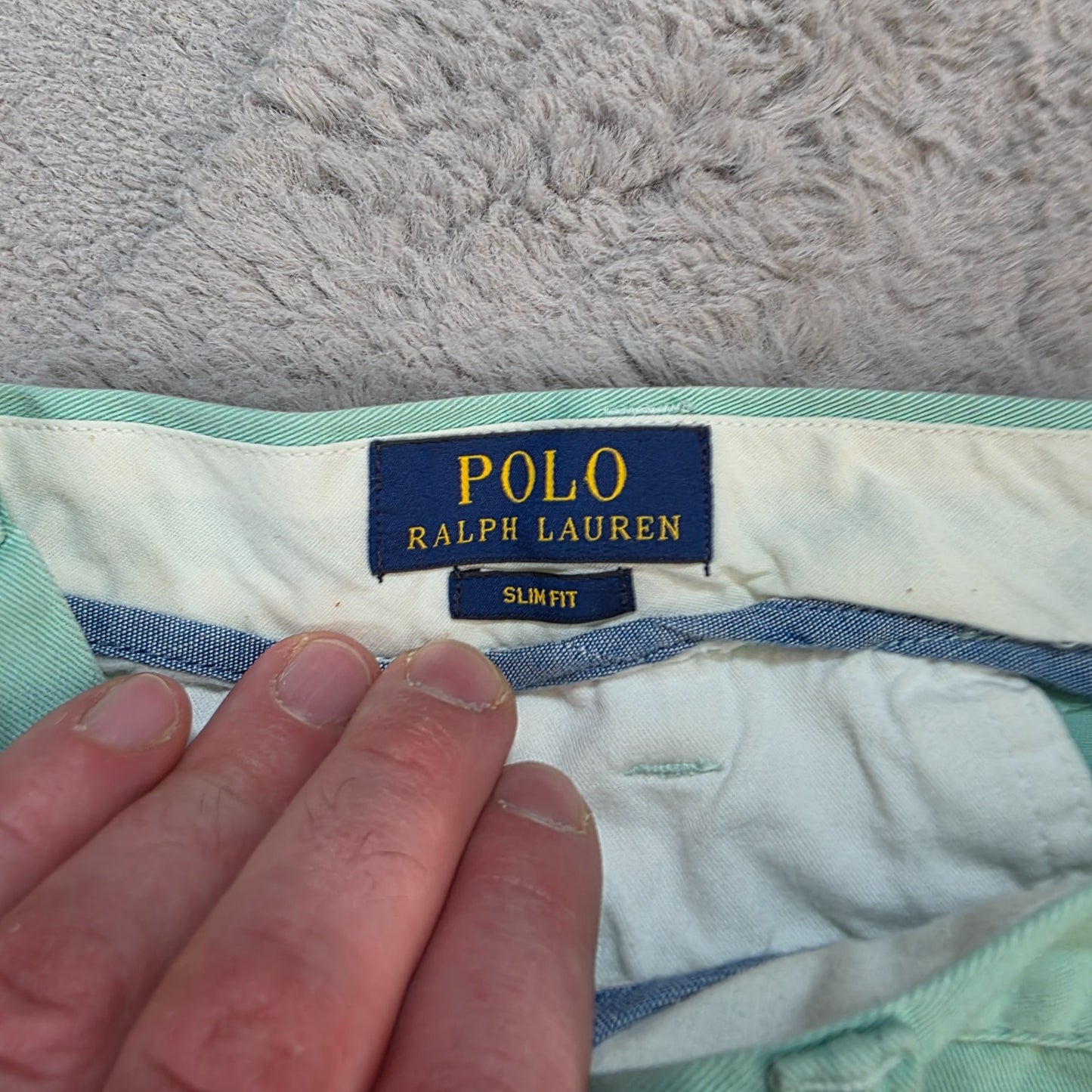 Polo Ralph Lauren Bedford Chino Slim Fit Trousers Green W39 L28 Sri Lanka