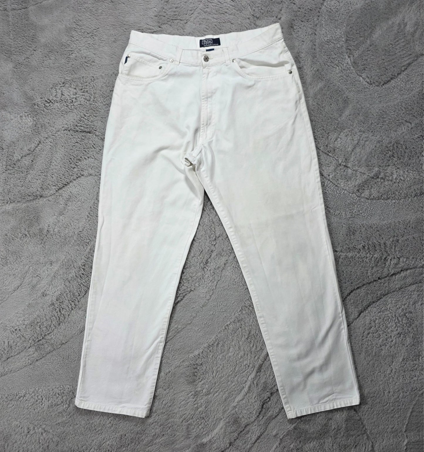 Polo Ralph Lauren White Chino Jeans Men’s W35 L31 Straight Fit