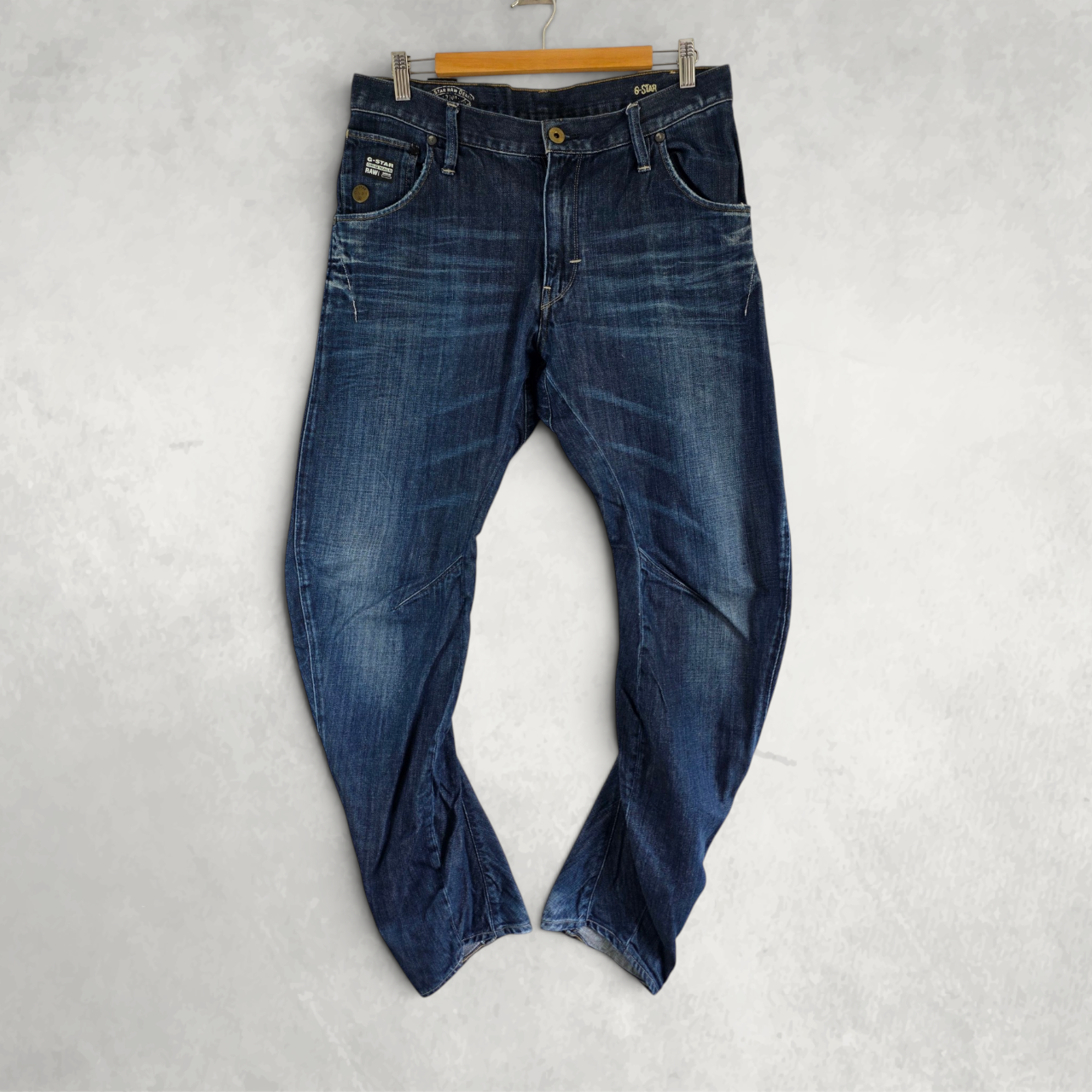 G-Star RAW Arc 3D Loose Tapered Jeans W32 L32 Blue 3D Denim Mens Tapered