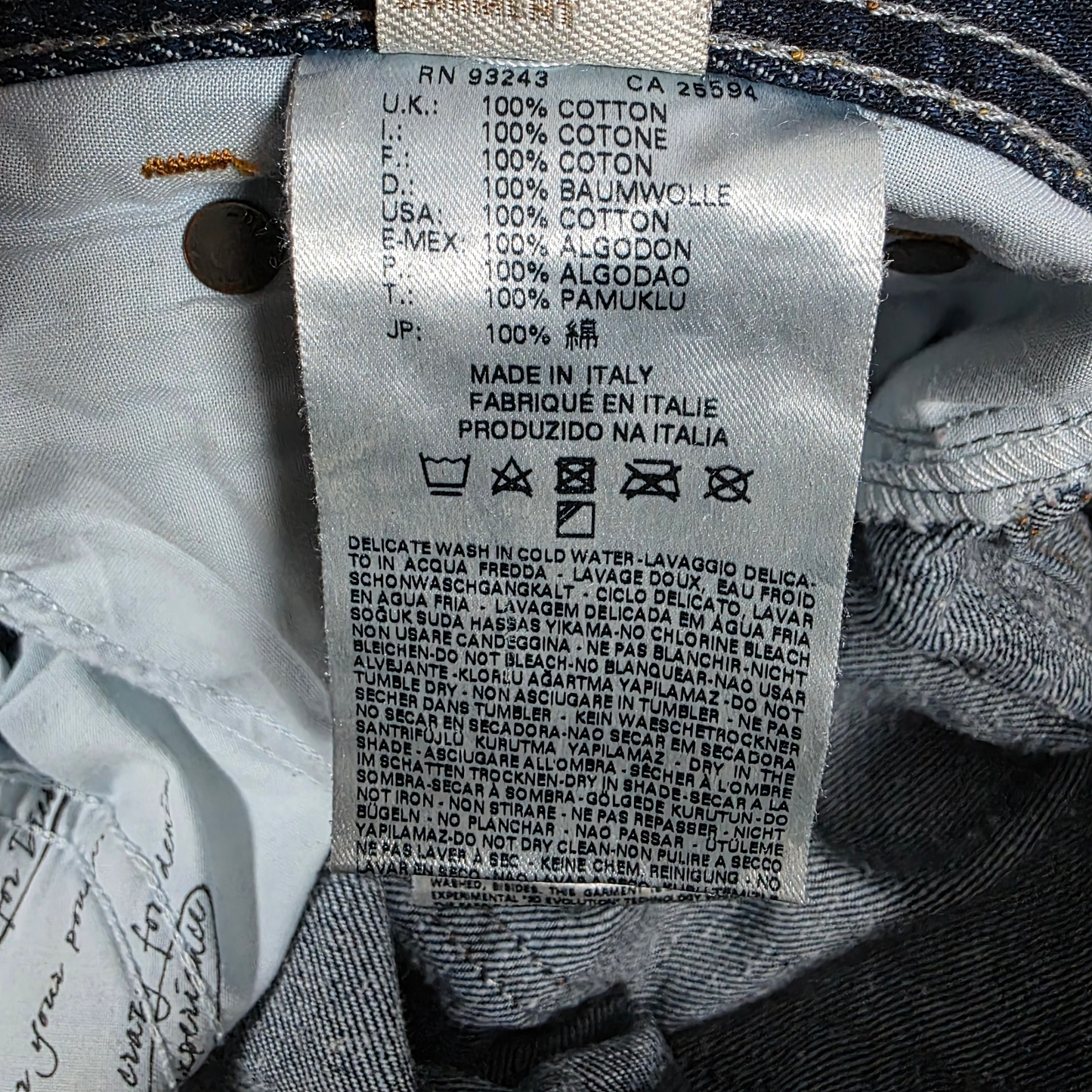 Diesel WAYKEE Straight Jeans W30 L30 Blue Denim Made in Italy Men’s RRP £150