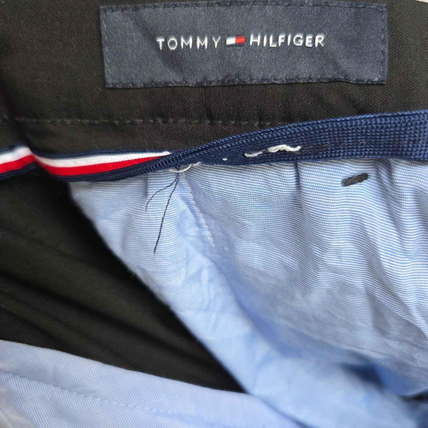 Tommy Hilfiger Smart Stretch Trousers Men’s Black W36 L32 Tailored Pants