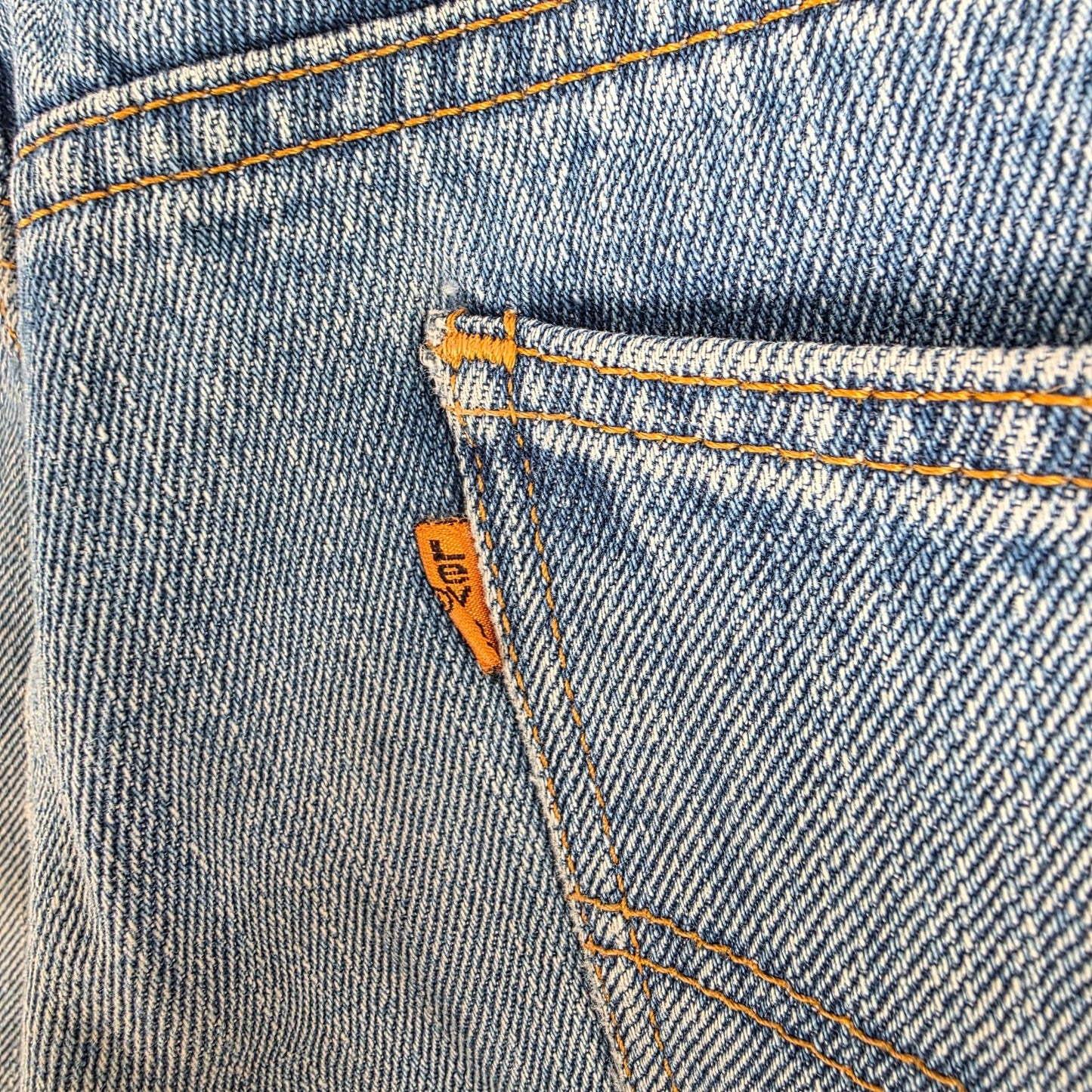 Vintage Levi’s 604 Jeans W35 L32 Blue Orange Tab 90s Men’s Denim