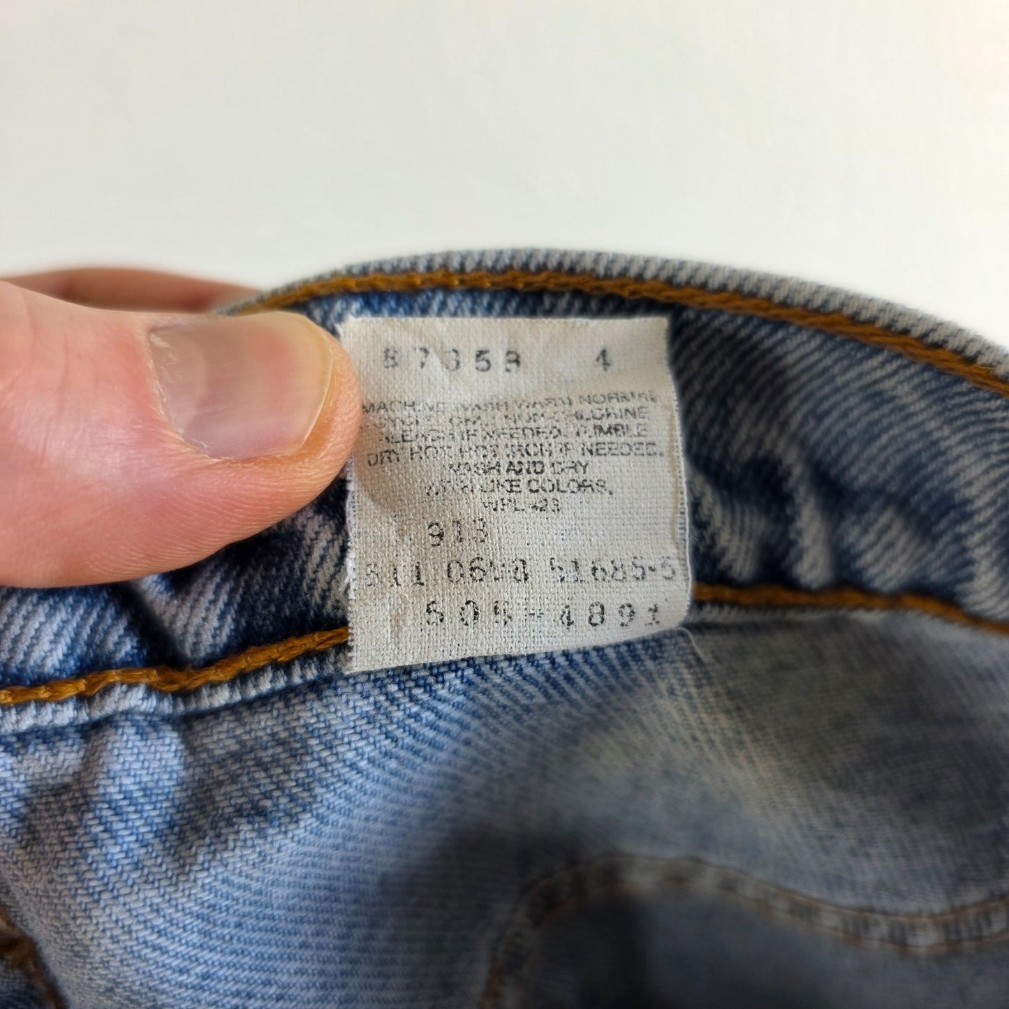 Vintage Levi’s 505 Jeans W34 L28 Blue Straight Leg USA Made Y2K 90s Distressed