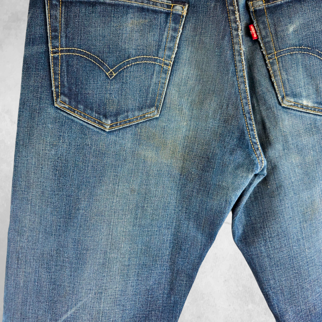 Levi’s 504 Straight Jeans Men’s W32 L33 Blue Denim (W33 L34 Tag)